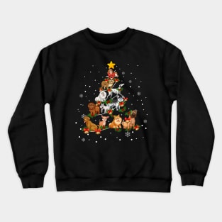 Dog Lover Christmas Tree for Men Women Kids Crewneck Sweatshirt